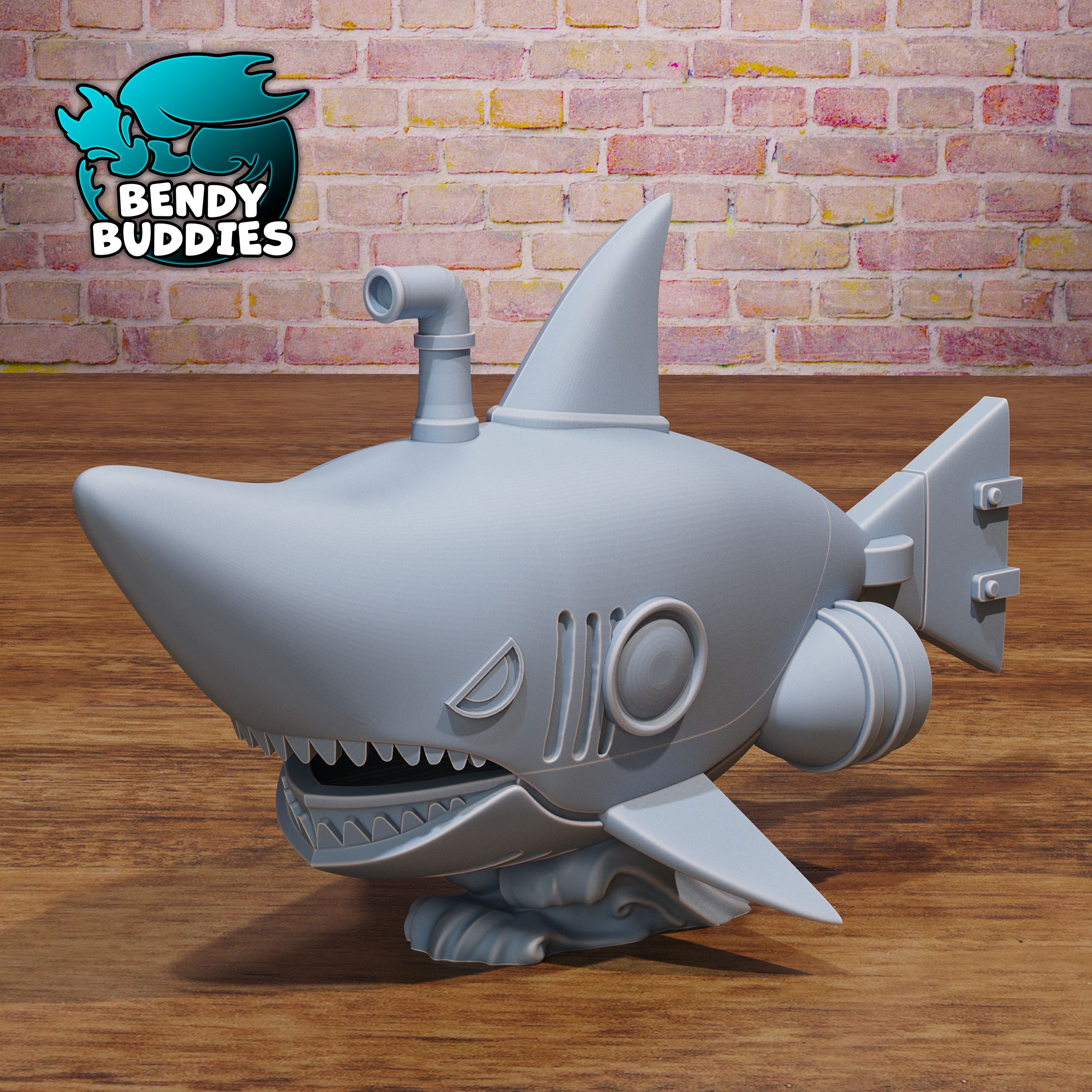Sunny Ship Dock System Shark Submerge / Manga Exploring Submarine Vessel / Anime Pirate Underwater Watercraft / Deep Sea Sub Warship / Thousand Ocean War Boat / Collectible Figure / Decoration Statue